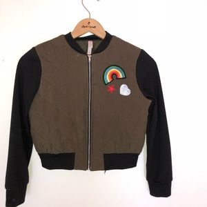 Navy green and black jacket